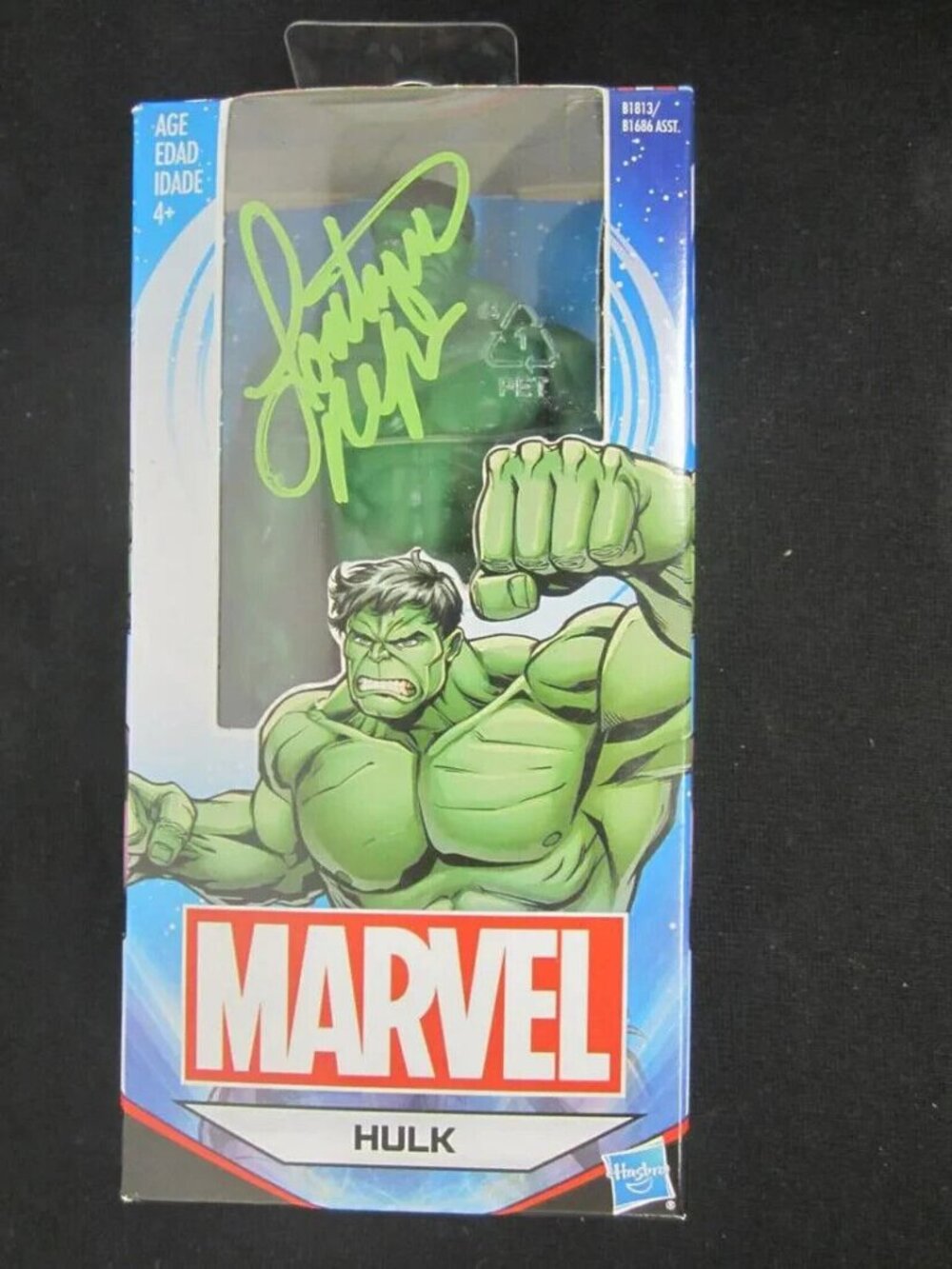 Lou Ferrigno signed Hasbro Marvel Avengers 6" Action Figure HULK w/COA